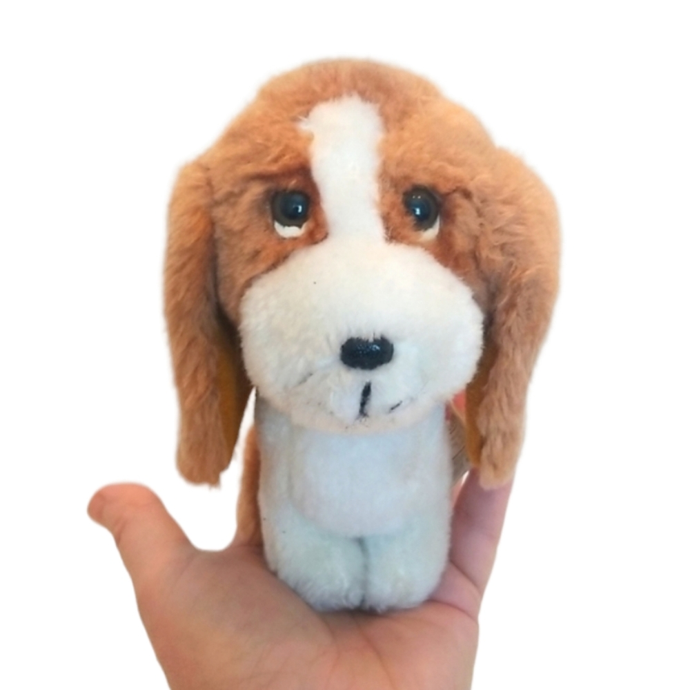 Vintage Livingston Sad Puppy Eyes Plush Made in Korea